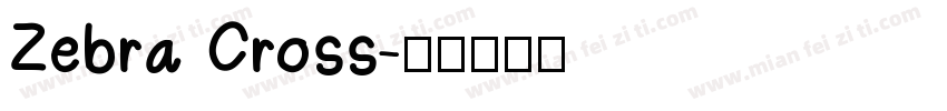 Zebra Cross字体转换